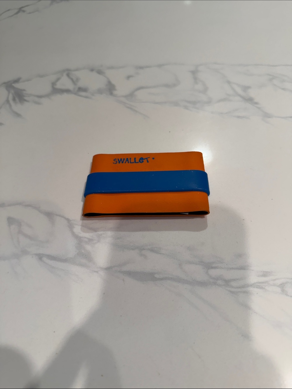 Swallot Slim Orange & Blue Minimalist Card Wallet